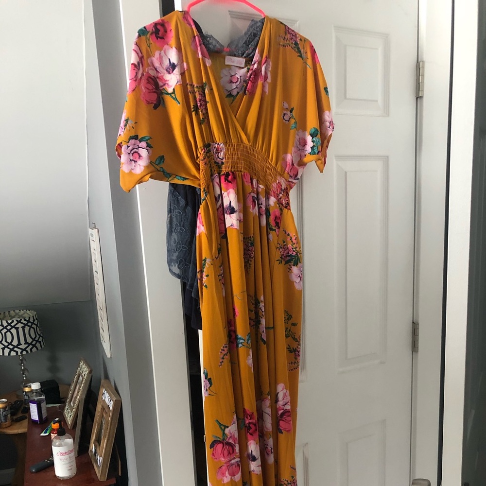 Pink Lily Maxi Dress